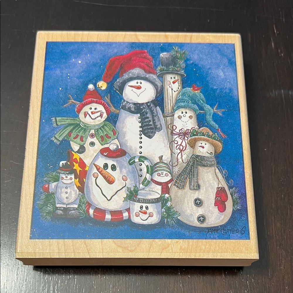 Rubber Stamp wood mounted